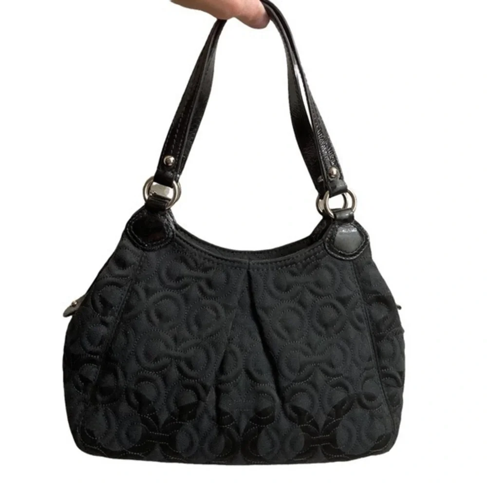 Coach y2k granmercy quilted black op art c bag 42949